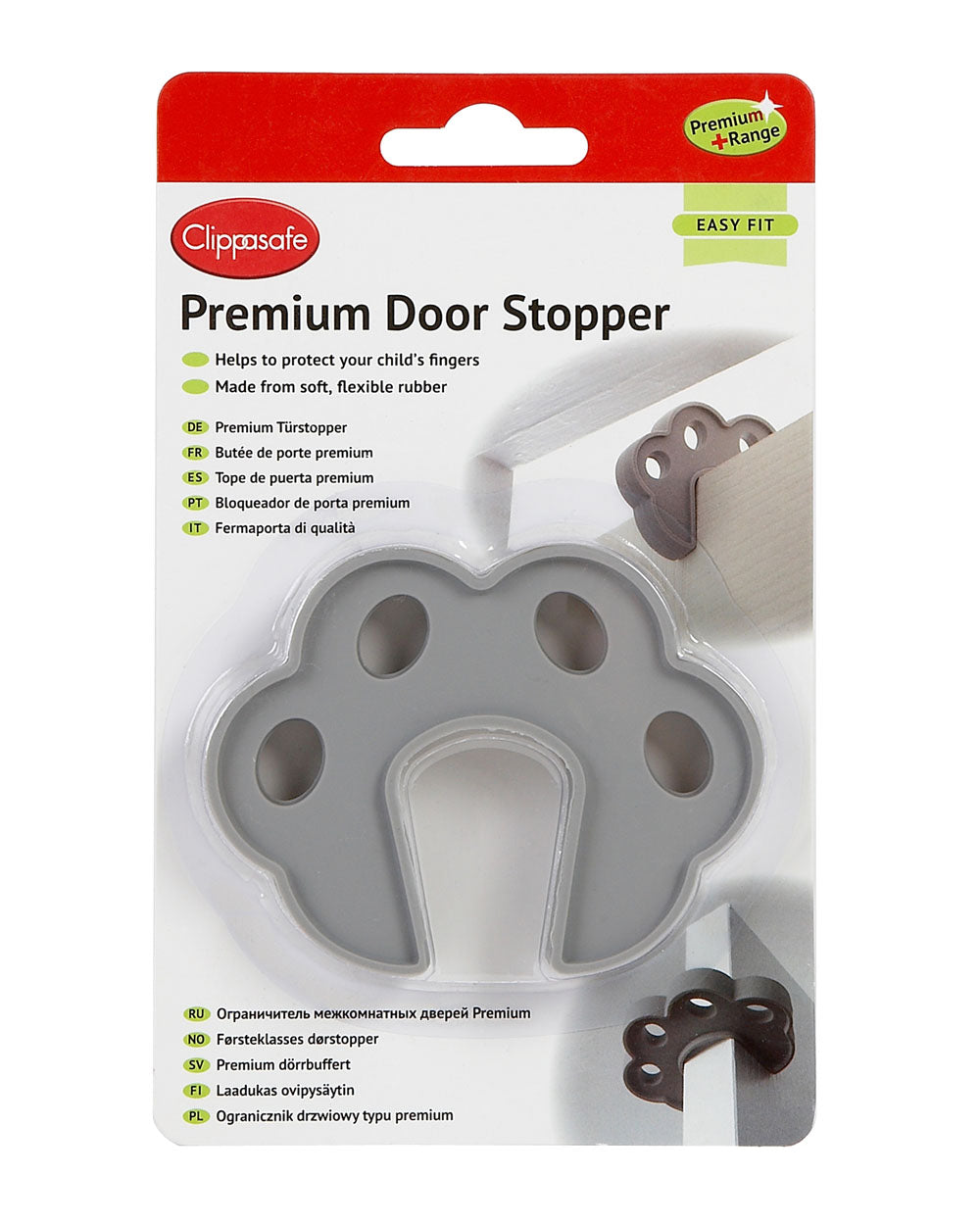 Clippasafe Premium Door Stopper Grey