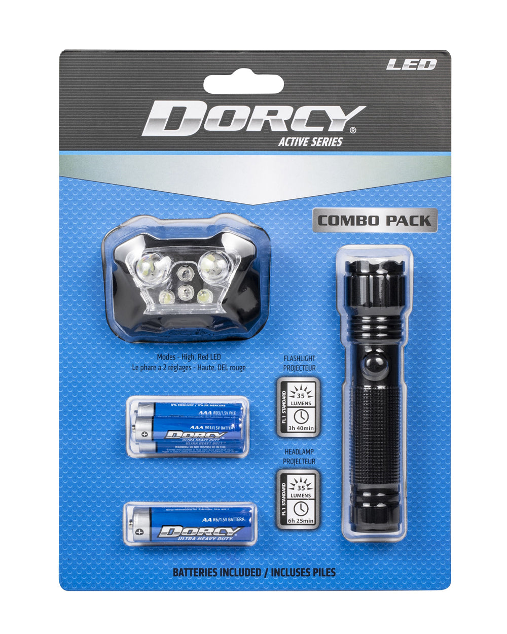 Dorcy Headlamp & Flashlight Combo