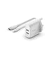 Belkin Wall Charger Dual USB-A + 1 Meter PVC A-LTG 24W White