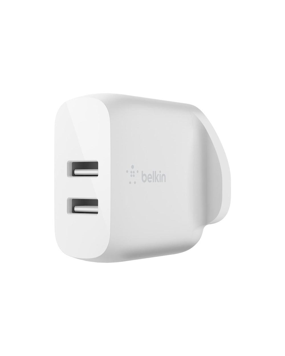 Belkin Wall Charger Dual USB-A + 1 Meter PVC A-LTG 24W White