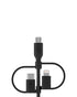 Belkin 1.2 Meter Universal Cable 3 in 1 Lightning, Micro and Type C Black