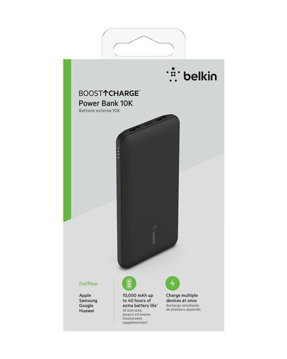 Belkin Boost Charge 10K Power Bank 15W USB-C Dual 12W USB-A Black