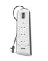 Belkin 6 Way Surge Protection Strip 2 Meter With 2 x 2.4Amp USB Charging