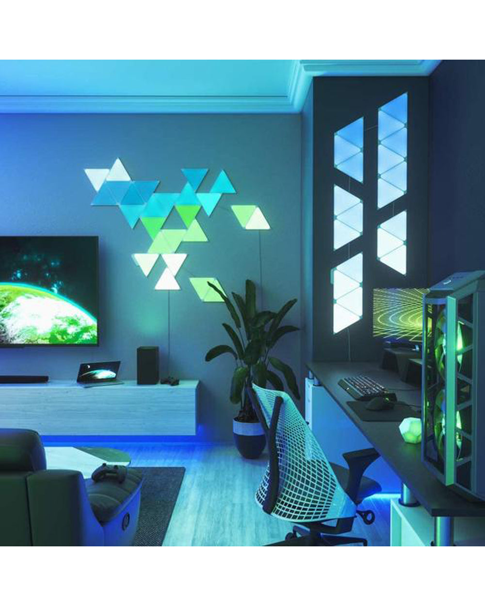 Nanoleaf Shapes Triangles Mini Starter Kit White Pack of 5
