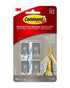 3M Command Decorative Metal Stainless Steel Hook Silver