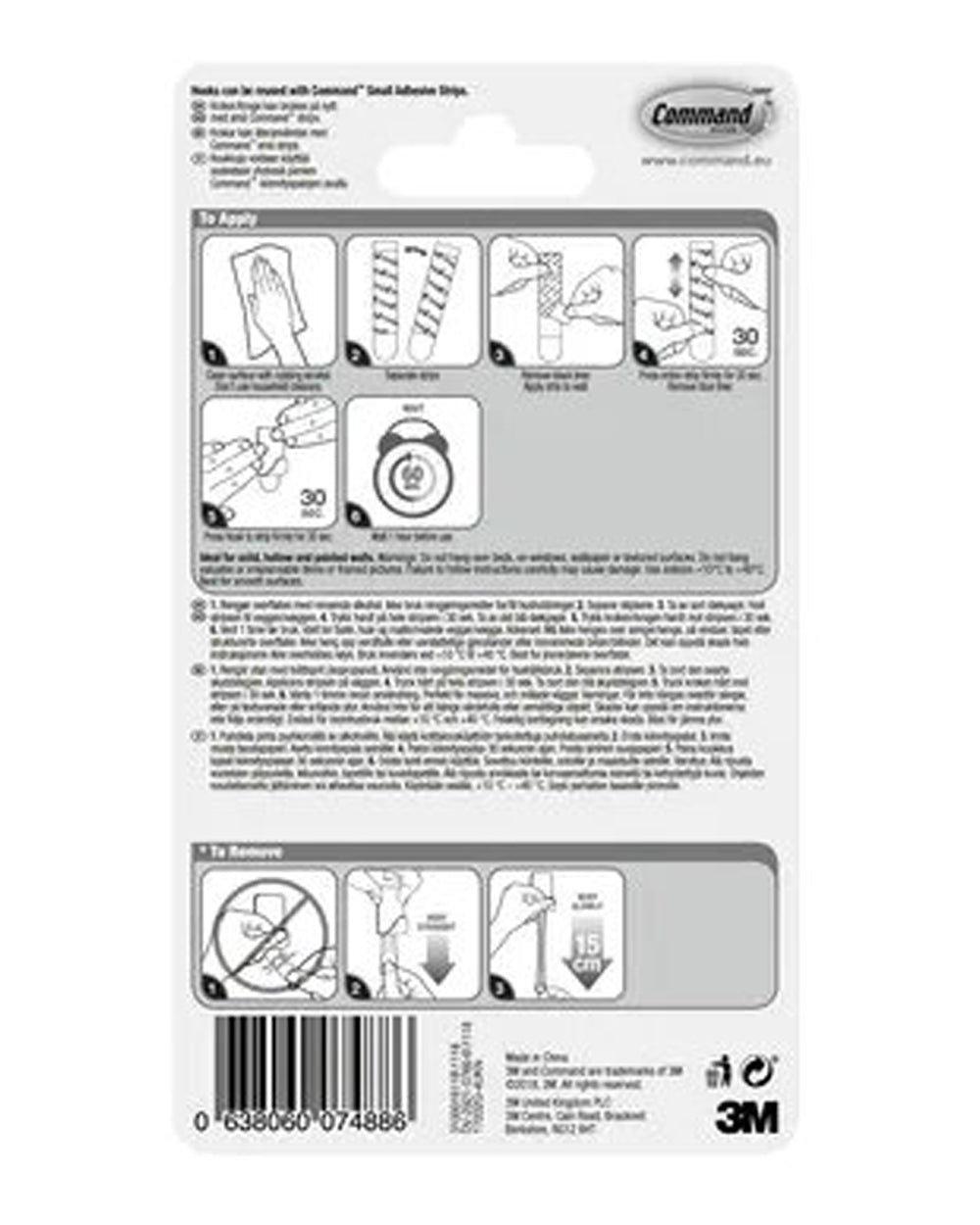 3M Command Decorative Metal Stainless Steel Hook Gold
