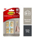 3M Command Decorative Metal Stainless Steel Hook Gold