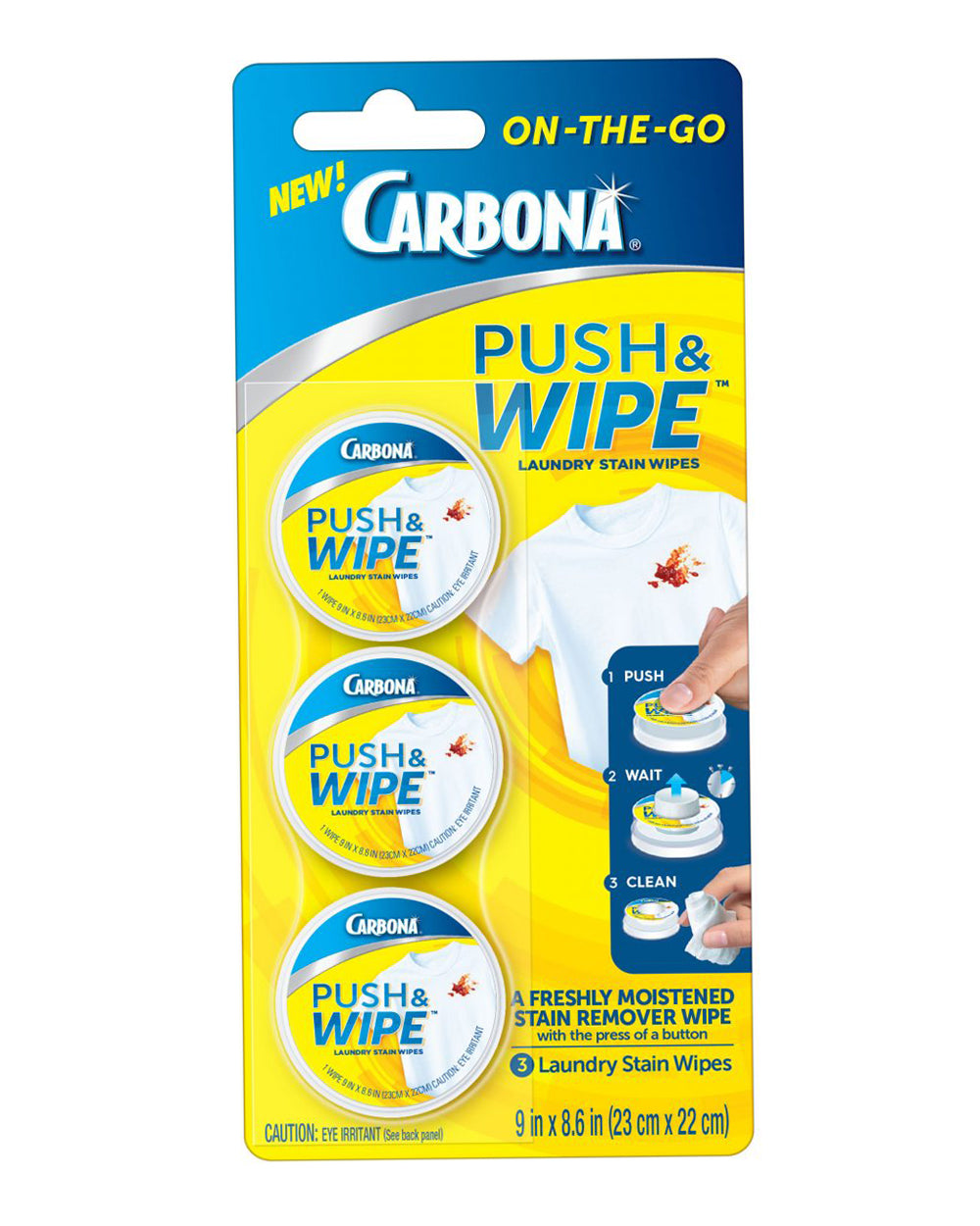 Carbona Push & Wipe Pack of 3