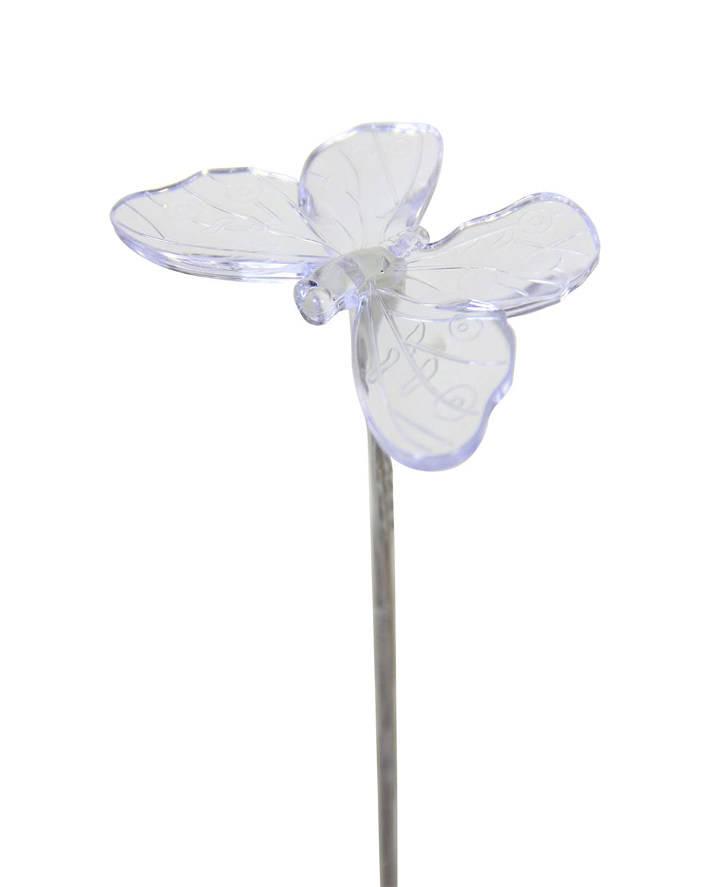 Exhart Solar Acrylic Butterfly Garden Stake