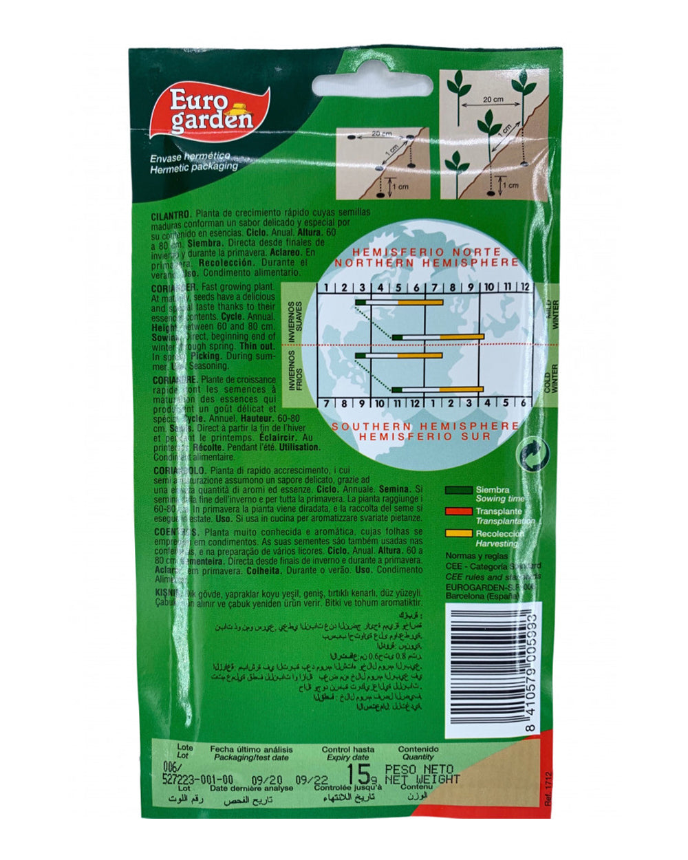 Euro Garden Coriander seeds