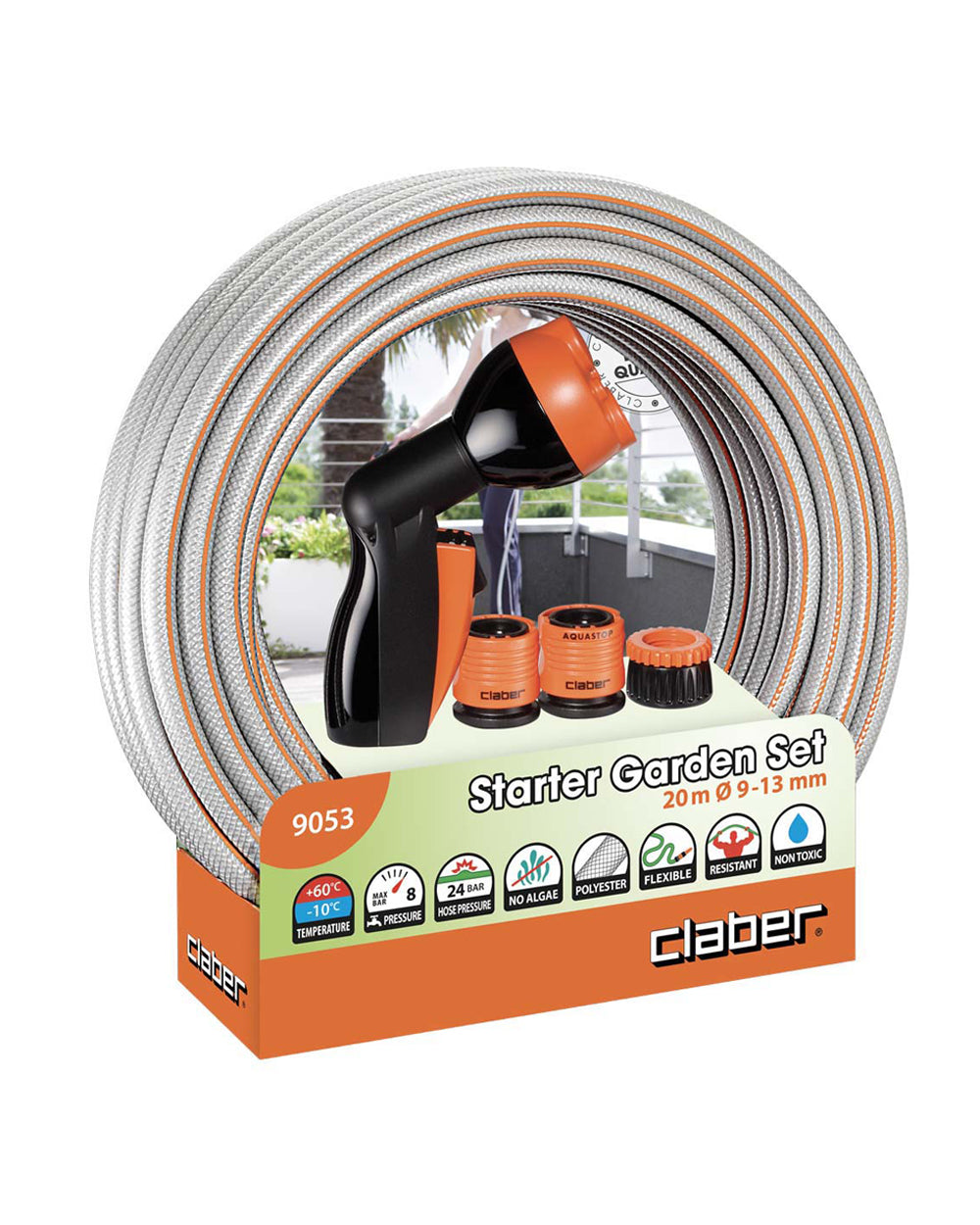 Claber Starter Garden Kit with 20 Meter Hose