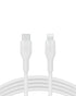 Belkin Silicone Cable Lightning to Type-C  1 Meter White