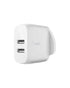 Belkin Wall Charger Dual USB-A 12W X2 White