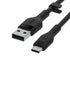 Belkin Cable Silicone USB-C to USB-A 3 Meter Black