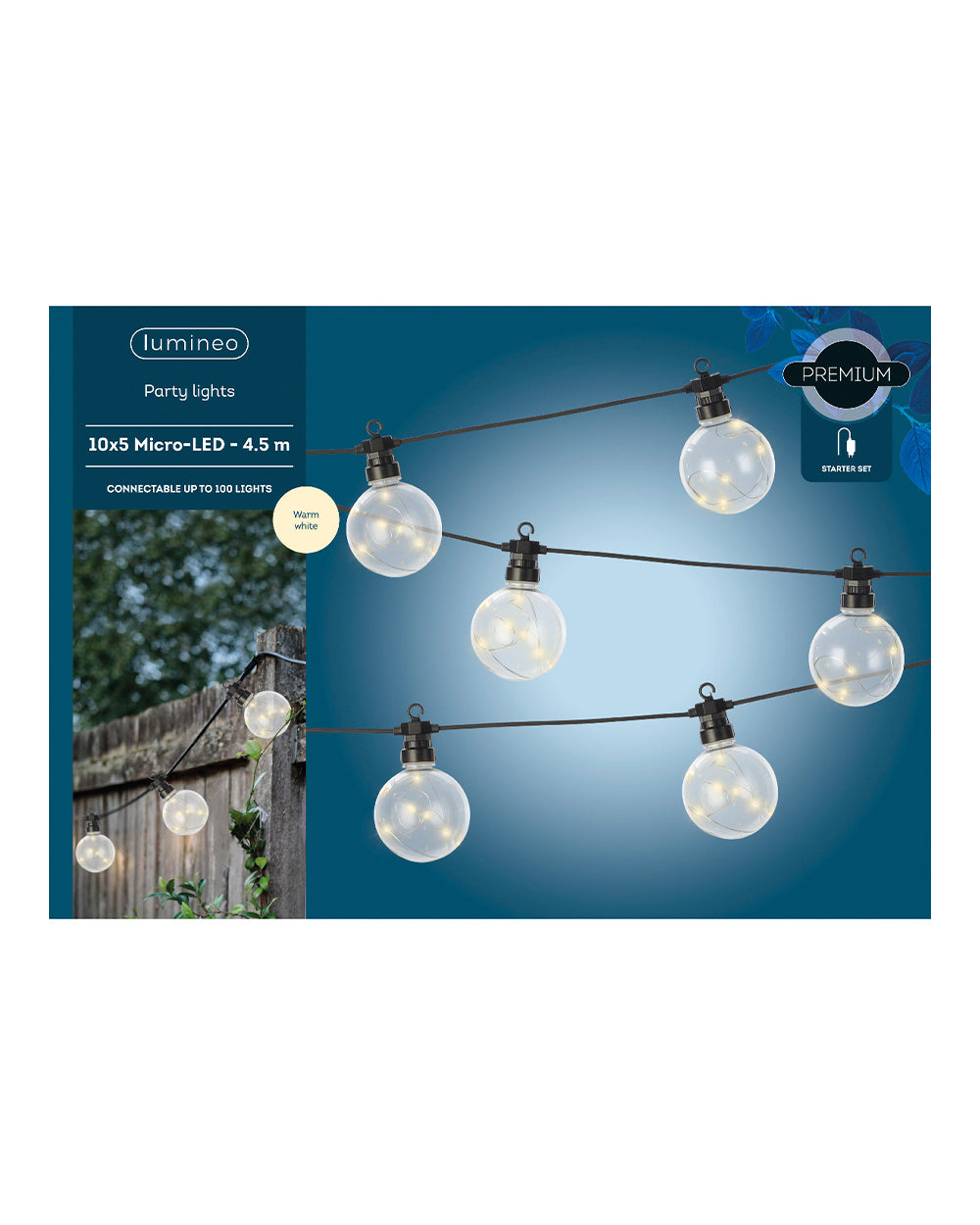 Homesmiths Micro LED Partylight Steady Outdoor