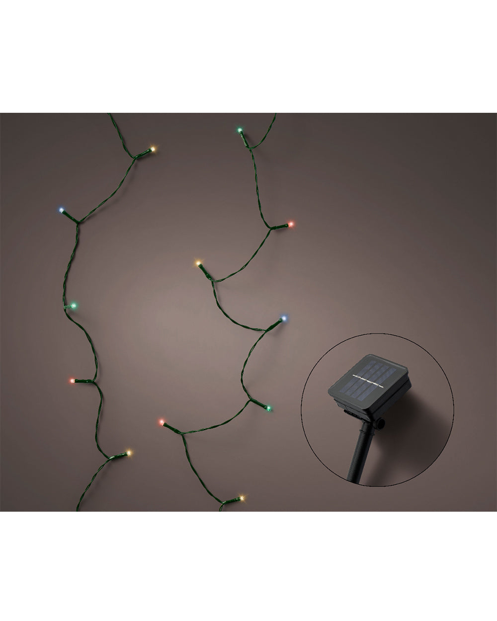 Homesmiths Solar Stringlights 2 Function Twinkle Effect RGB
