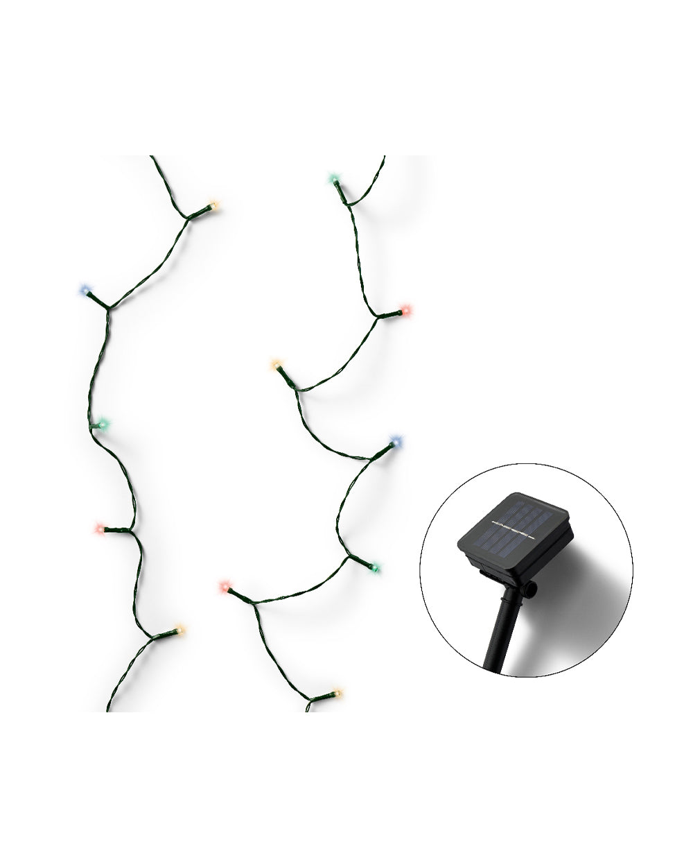 Homesmiths Solar Stringlights 2 Function Twinkle Effect RGB