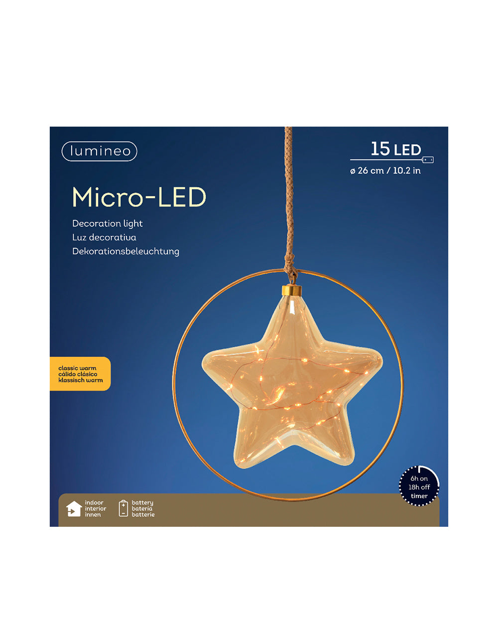 Homesmiths Micro Indoor LED Star Steady