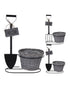 Homesmiths Flower Basket on Metal Stand Assorted 1 Piece