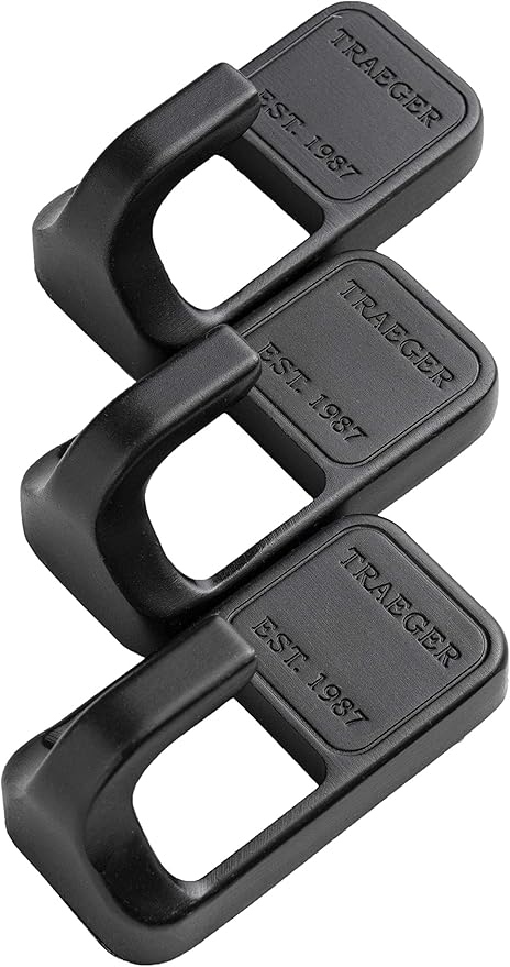 Traeger Magnetic Wooden Hooks Black Pack of 3