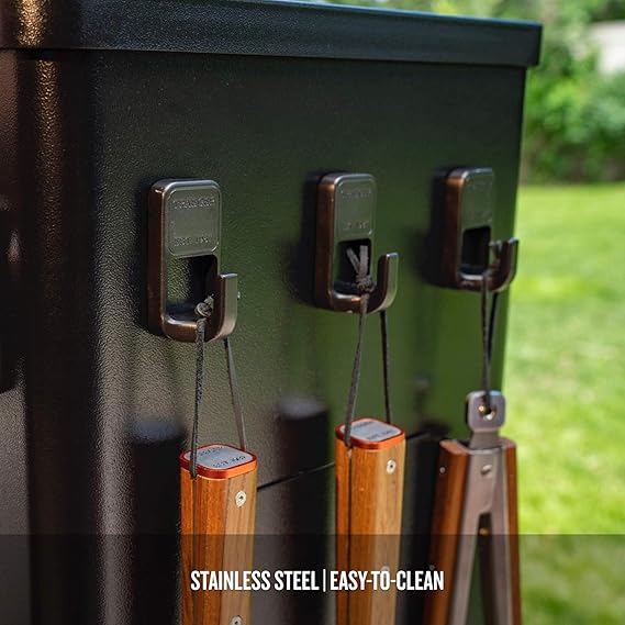 Traeger Magnetic Wooden Hooks Black Pack of 3