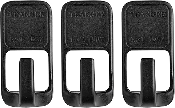 Traeger Magnetic Wooden Hooks Black Pack of 3