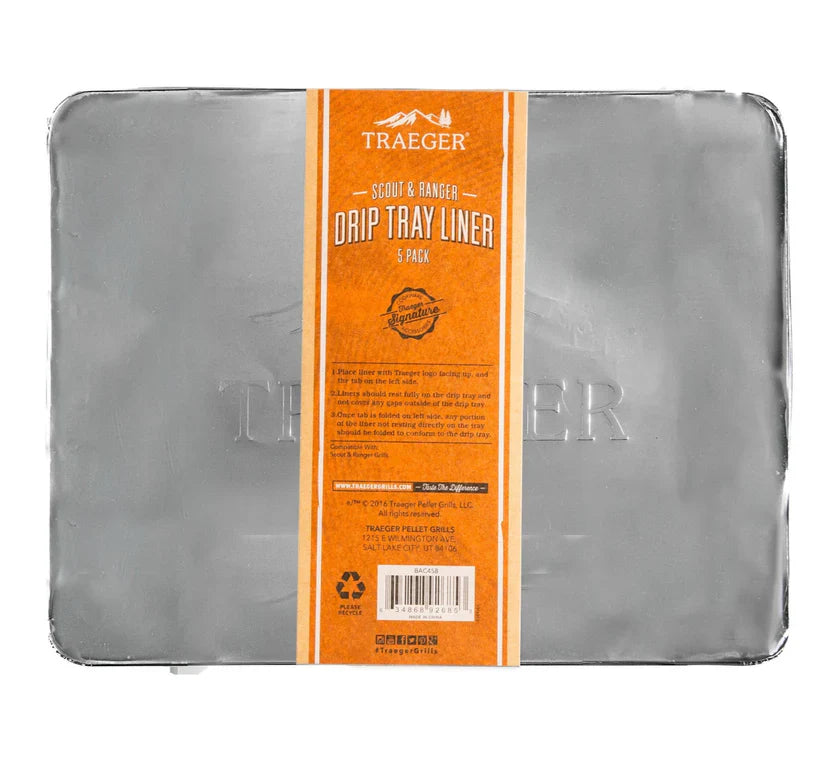 Traeger Drip Tray Liner Scout & Ranger Pack of 5