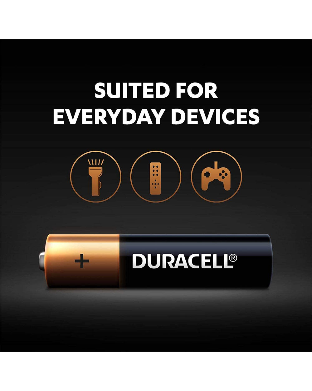 Duracell AAA 1.5V Alkaline Batteries Extra Life Long Power Pack of 4