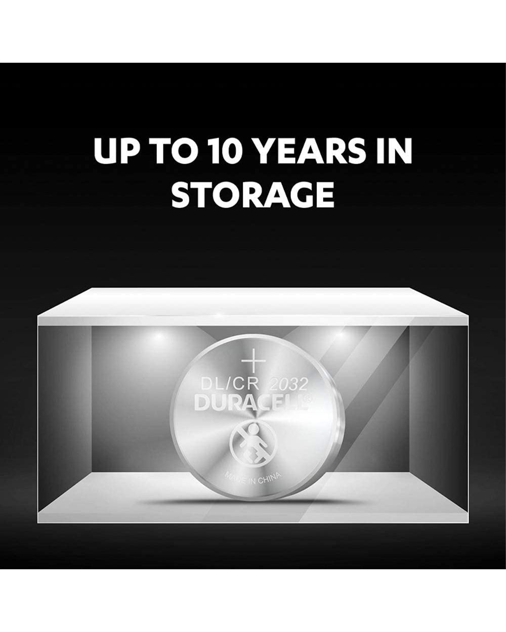 Duracell 3V Lithium Coin 2032 Button Batteries Pack of 2