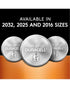 Duracell 3V Lithium Coin CR2016 Battery Pack of 2
