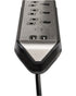 Brennenstuhl 3 Way Corner Extension Socket with 2 Way USB A Socket 2 Meter Cable Black