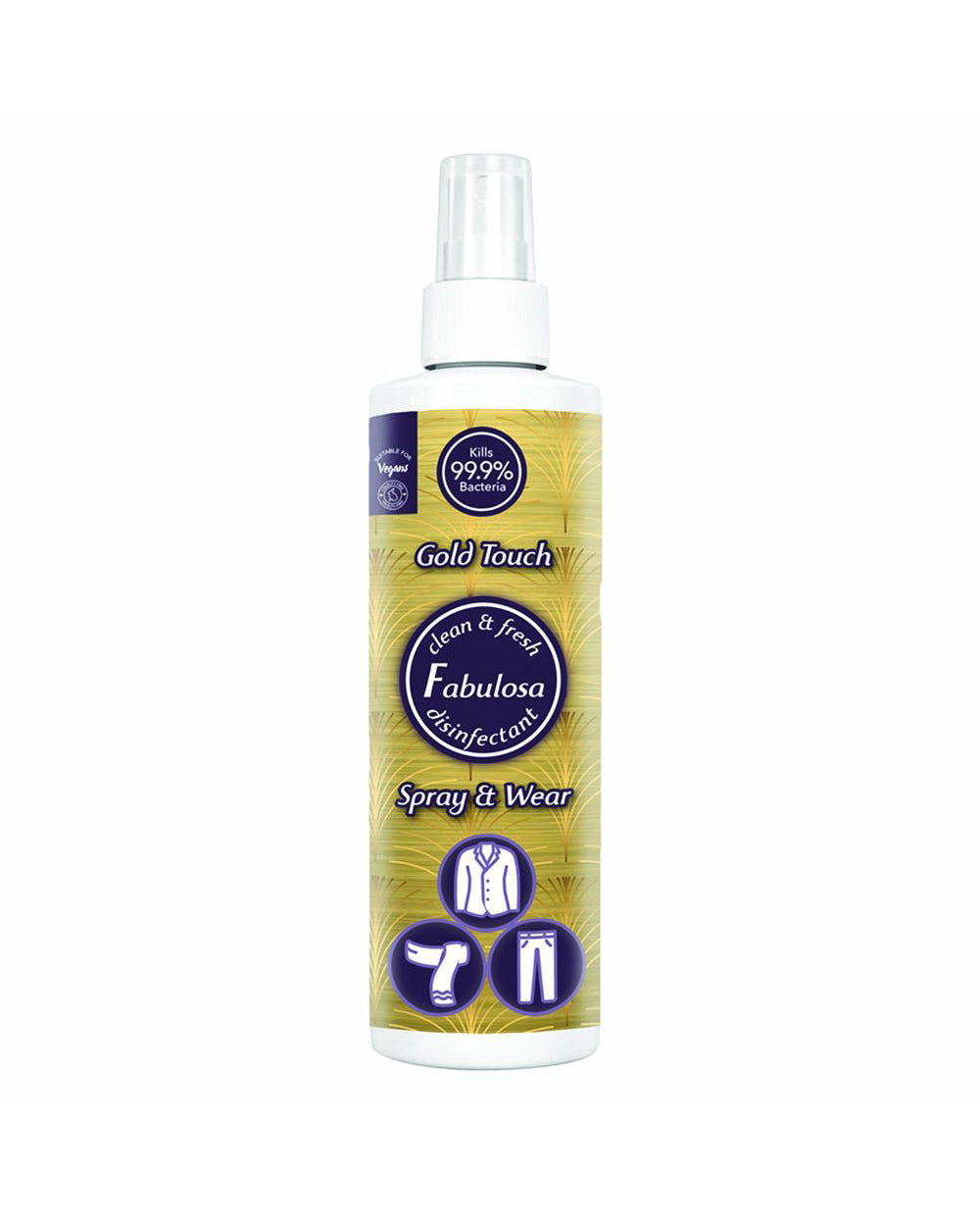 Fabulosa Disinfectant Spray & Wear Gold Touch 250ML