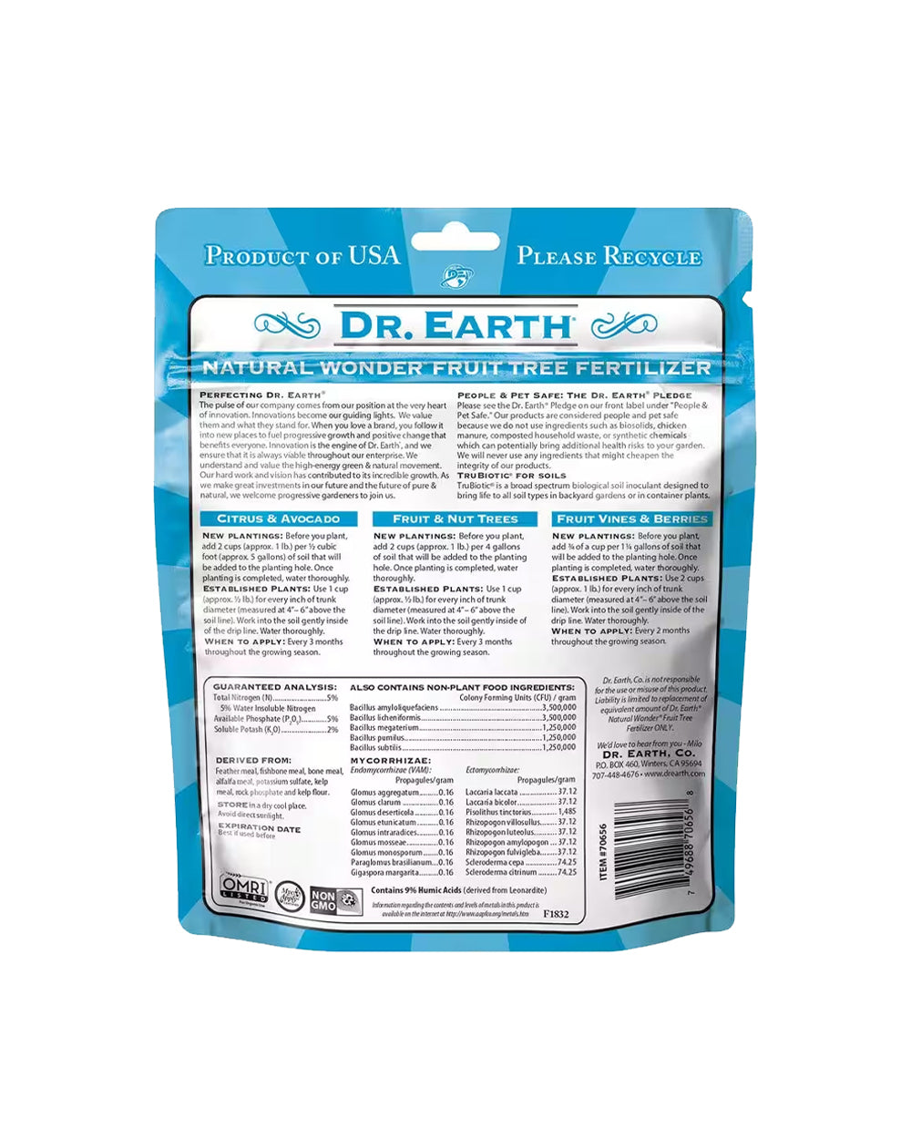 Dr. Earth Fruit Tree Fertilizer 1 Pound Bag