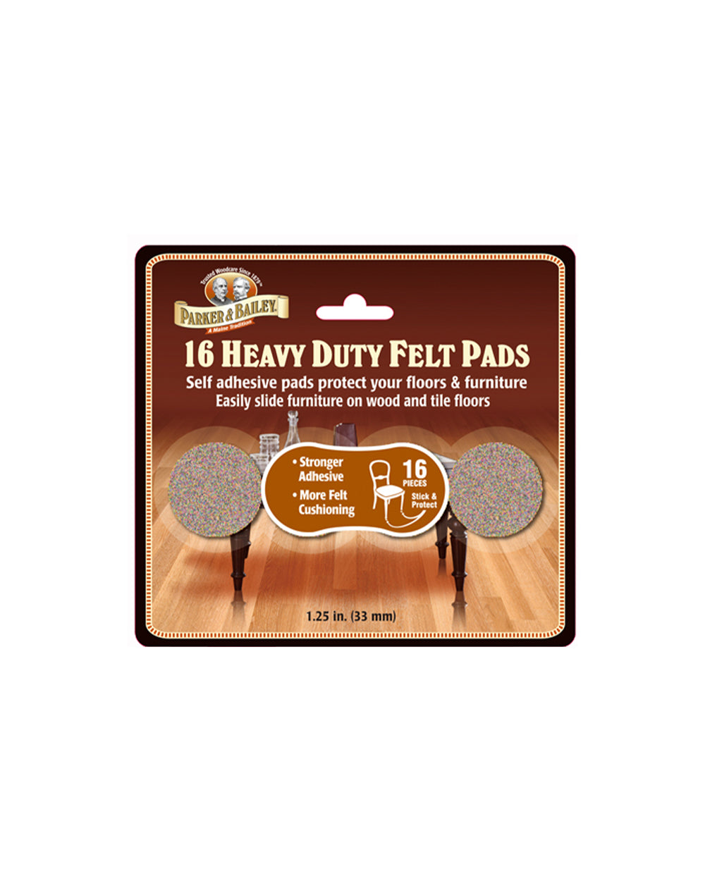 Parker & Bailey Felt 16 Pieces 1.25 inch Oatmeal