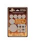 Parker & Bailey Felt 68 Pieces Assorted Sizes Oatmeal