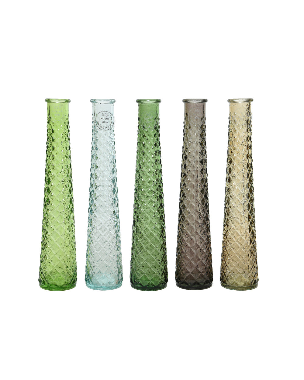 Kaemingk Vase Recycled Glass 869654 Assorted 1 Piece By Homesmiths