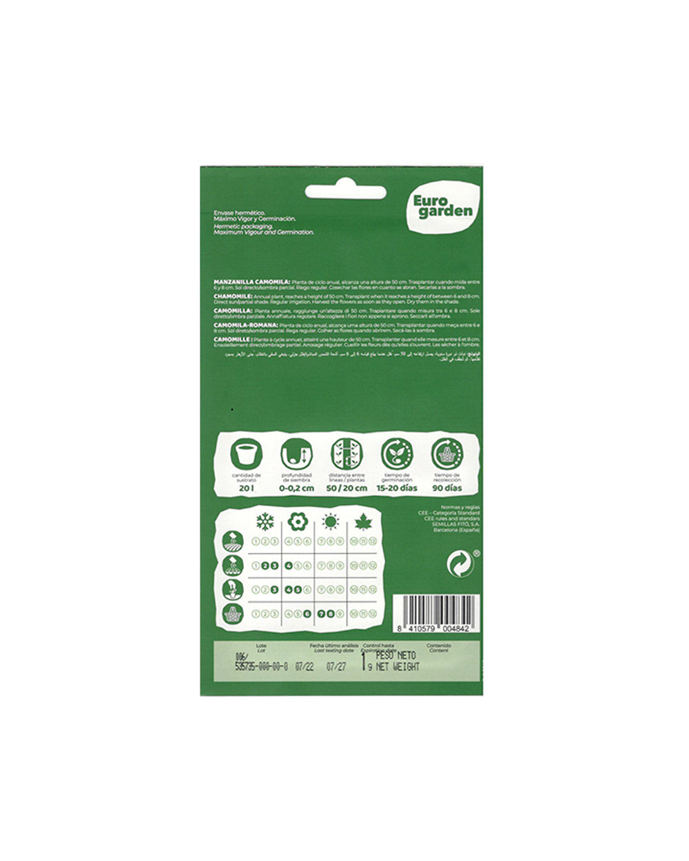 Euro Garden Chamomile Seeds