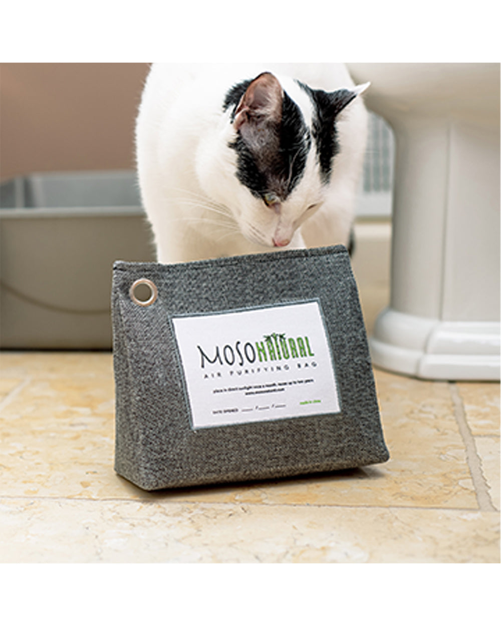 Moso Natural Air Purifying Bag 600g For Bedrooms, Living Rooms, Kitchens & Pet Areas