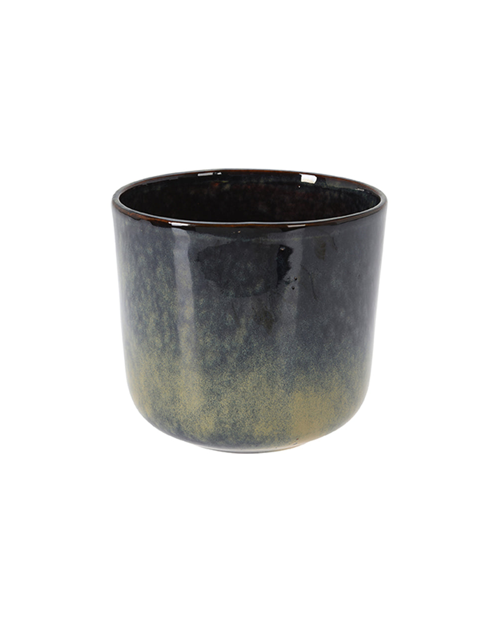 Koopman Flowerpot Porcelain Black 17cm