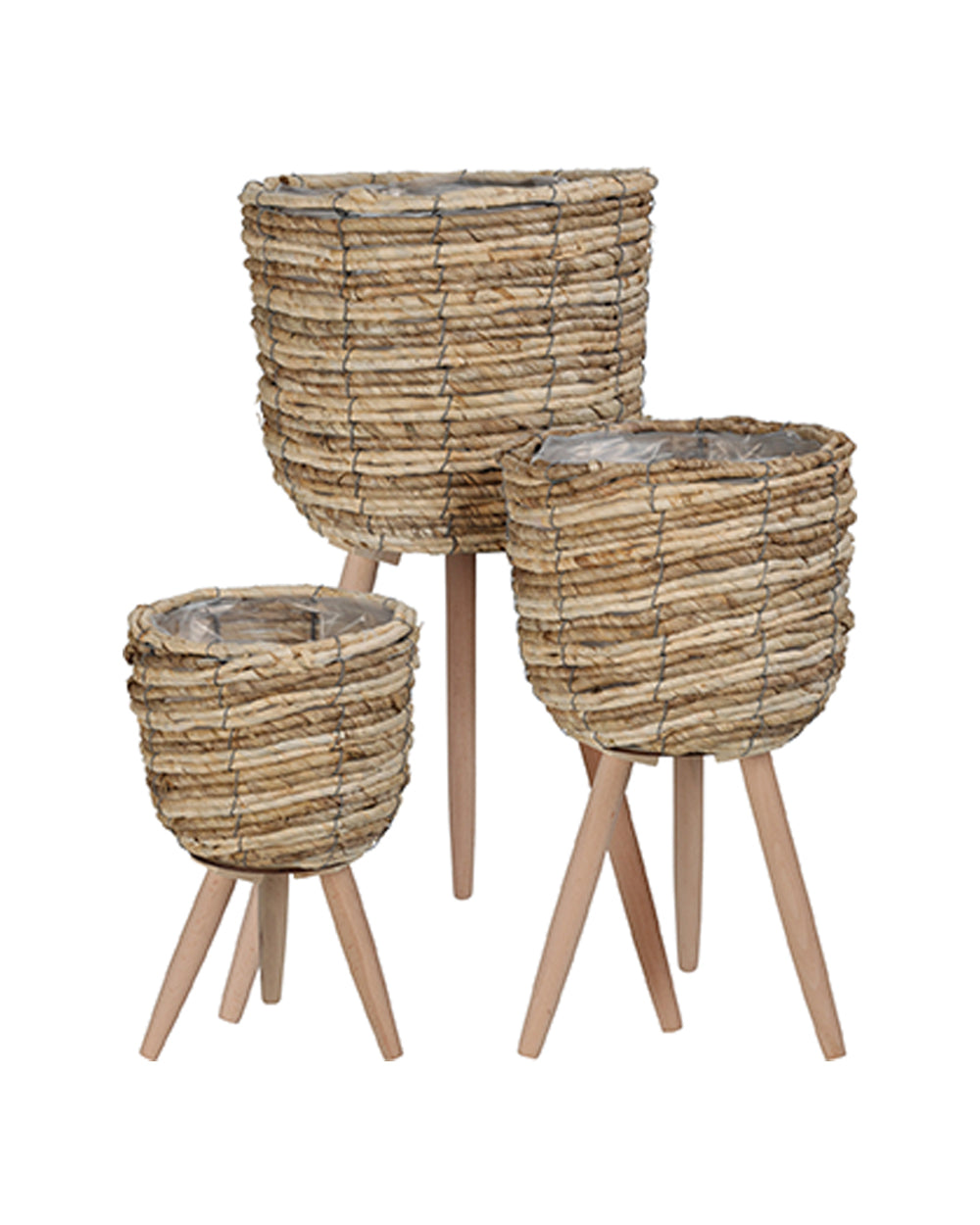 Koopman Basket With Legs Set Of 3