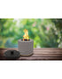 Sharper Image Tabletop Fire Pit Round Grey