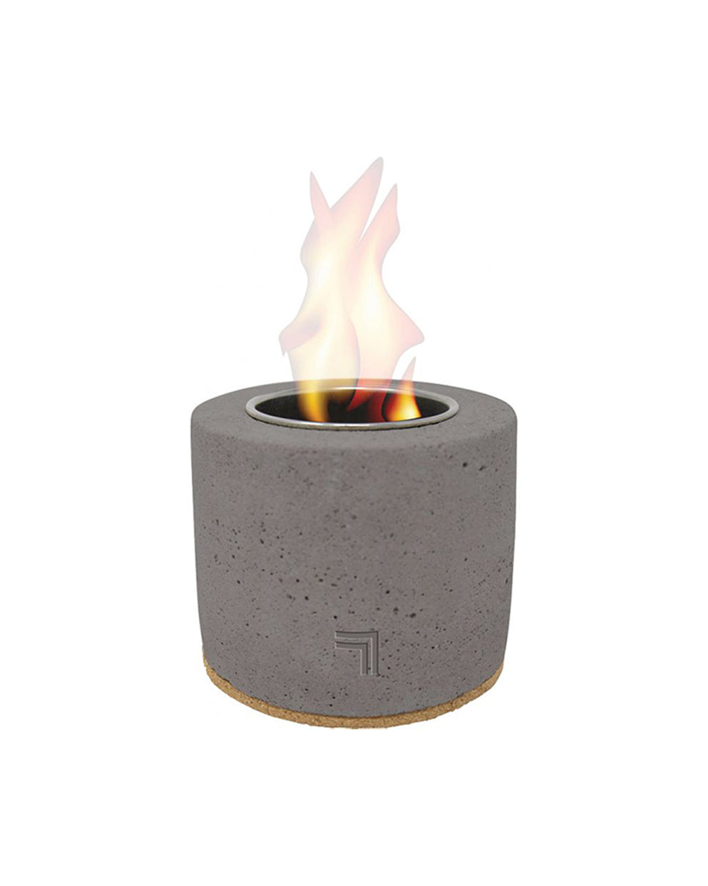 Sharper Image Tabletop Fire Pit Round Grey