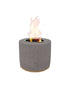 Sharper Image Tabletop Fire Pit Round Grey
