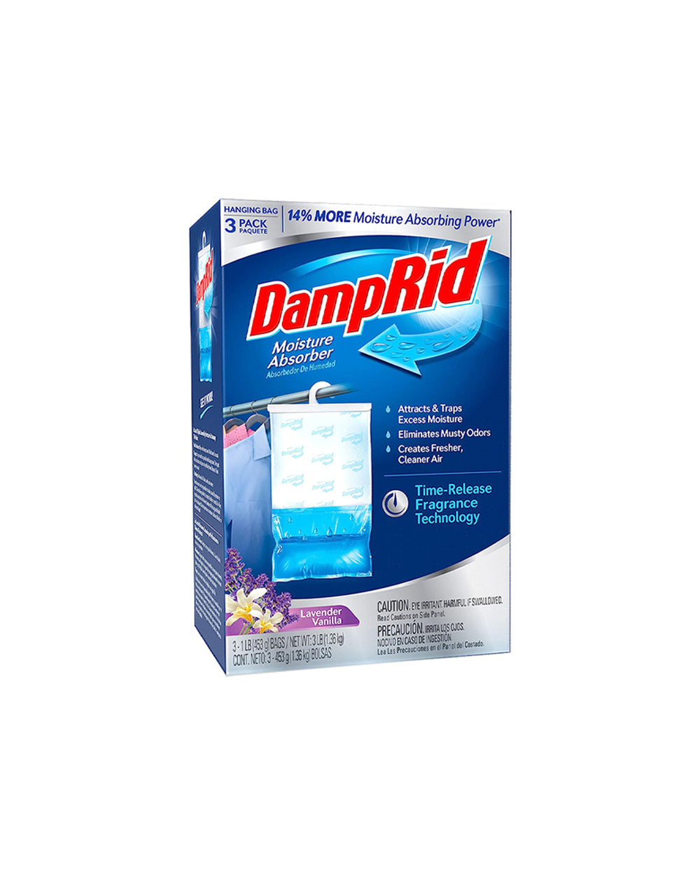 Damprid 16oz Lavender Vanilla Hanging Moisture Absorber Pack of 3