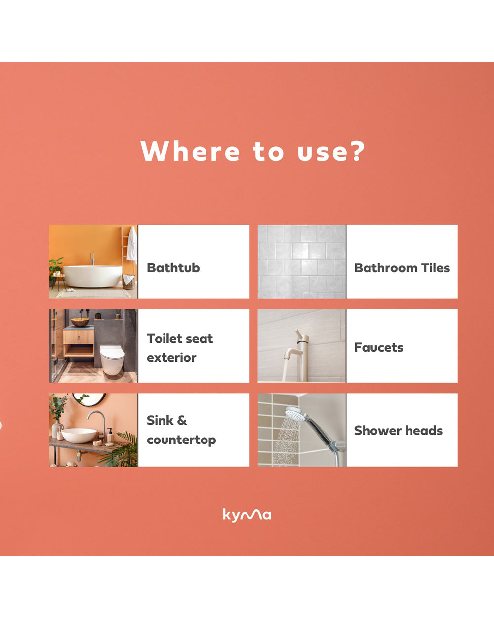 Kyma 500ML Bathroom Cleaner Single Bottle Box