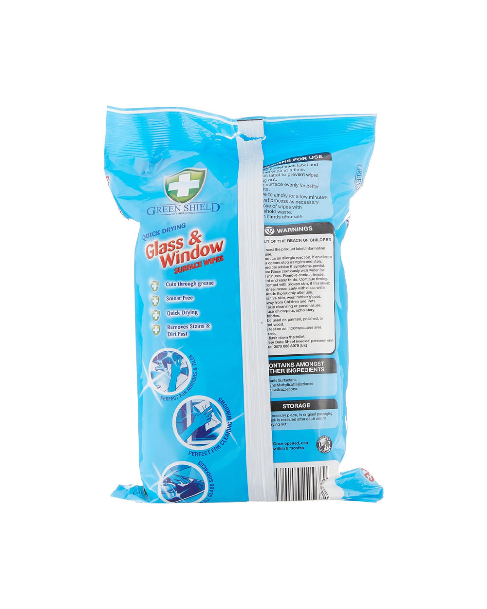 Green Shield 70 Wipes Glass & Window