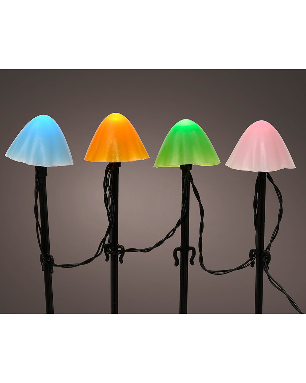Kaemingk LED Stake Light 8 Function Twinkle Effect Mushroom
