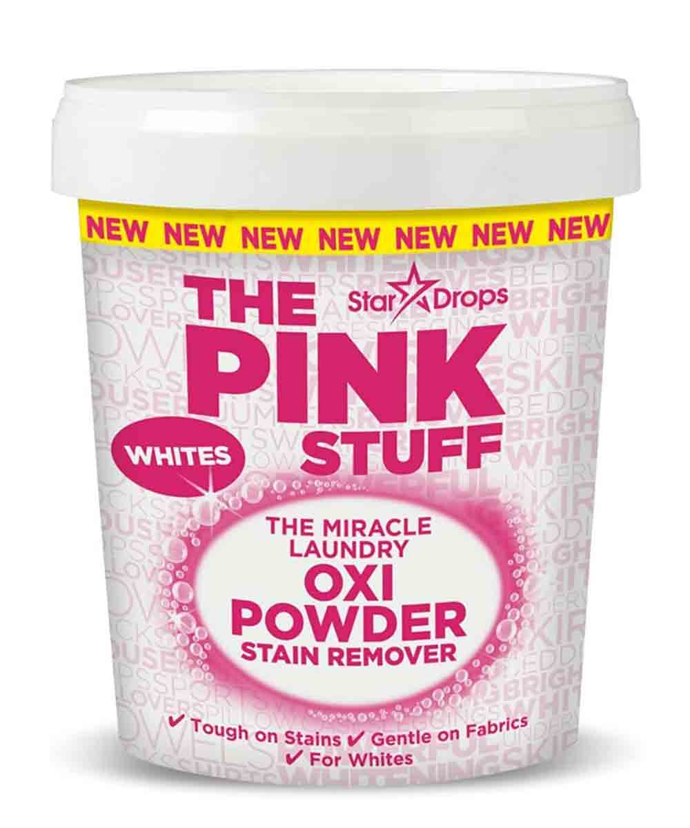 Pink Stuff Miracle Laundry Oxi Powder Stain Remover for Whites
