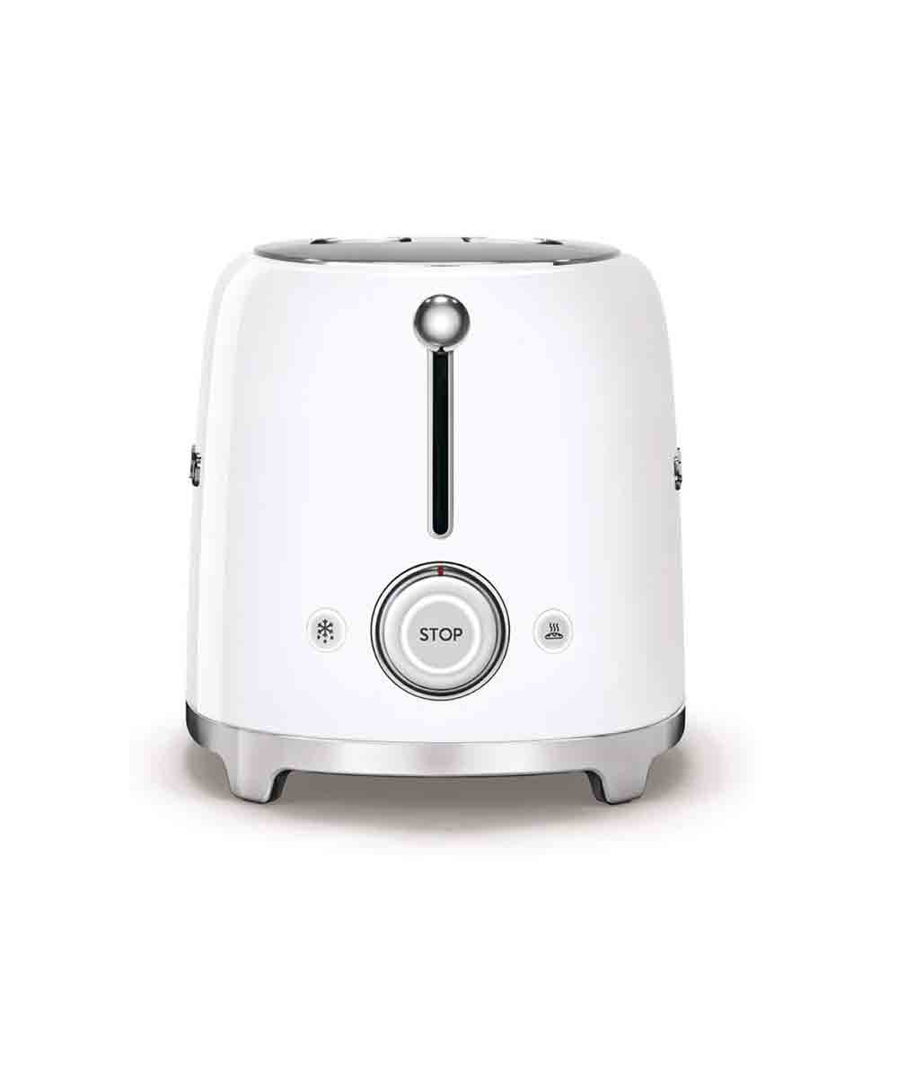 Smeg Retro Style Aesthetic 2 Slice Toaster 950W White