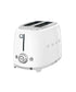 Smeg Retro Style Aesthetic 2 Slice Toaster 950W White